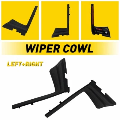 Front Windshield Wiper Side Cowl Extension Cover Trim For 2012-2014 Toyota Yaris - Image 1 of 4
