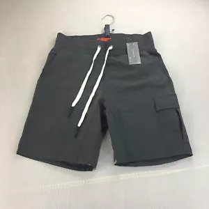 Onthec Workout Cargo Shorts Men's Size Large Draw String Dark Grey Gorpcore - Picture 1 of 14