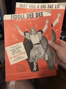 I 2-pack DORIS DAY Movie Musical Sheet Music ITS A GREAT FEELING - Picture 1 of 1
