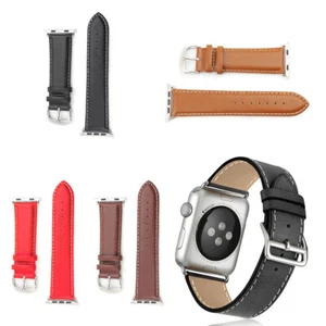 Für Apple iWatch Series 9 8 7 6 5 4 3 2 1 SE Ultra 2 Echtleder Armband - Bild 1 von 31