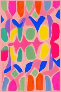 Pastel Neon Pattern by Treechild Giclee Art Print on Paper or Canvas Ships Free - Picture 1 of 3