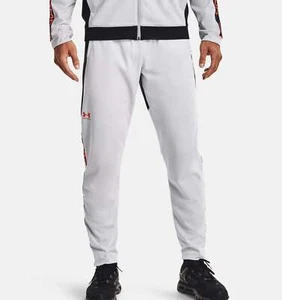 Under Armour Men's Tricot Track Pants in Gray Size Small NWT - Picture 1 of 10
