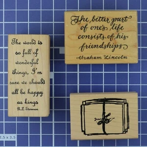 Berühmte Zitate Gummistempel 3 Stück - Bild 1 von 4