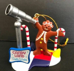 Candyland Basic Fun Hasbro Gingerbread Man Santa Watch Christmas Ornament: - Picture 1 of 4