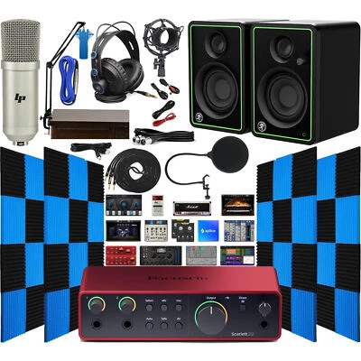 Focusrite Scarlett 2i2 4th Gen USB Audio Interface Kit W/Software & More - Image 1 of 4