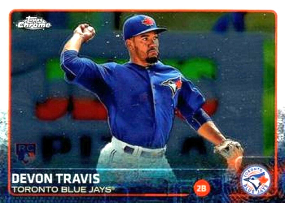 2015 Topps Chrome #184 Devon Travis RC Toronto Blue Jays - Image 1 of 1