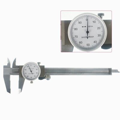 Carbon Steel 6  Dial Caliper Shockproof .001  Of One Inch. • 19.63$
