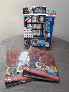 Lotto 2 raccoglitori medaglie Yo-Kai Watch + 4 buste pagine - Hasbro - Nuovo - Foto 1 di 5