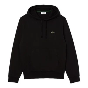 Lacoste Classic Fit Overhead Hoodie Black - Picture 1 of 7