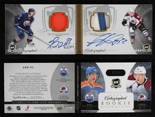 2011 Upper Deck The Cup /25 Ryan Nugent-Hopkins Gabriel Landeskog Rookie Auto RC