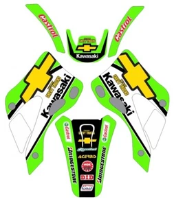 Graphics for 1999-2002 Kawasaki KX125 250 KX250 125 Chevy Decals - Foto 1 di 1