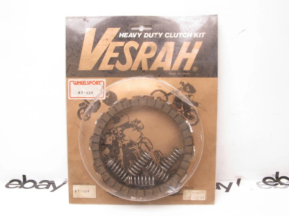 Kit de embrague de alta resistencia NOS VESRAH AT-424 para Kawasaki KX250C1 1983 y EX305B1 Gpz Foto 1 de 4