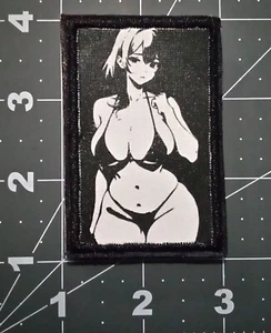 Anime Waifu Tactical Moral Embroidered Hook And Loop Patch - Picture 1 of 2