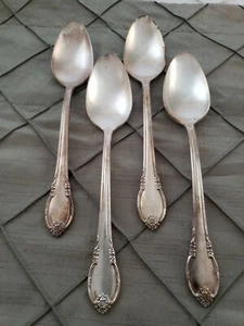 Vintage 1847 Rogers Bros. IS 'Remembrance' SilverPlate 4 dinner Spoons Only - Picture 1 of 4