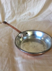 Vintage Rustic 7” Copper Pan Hammered With Hand-Forged Handle - Picture 1 of 8