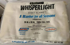 Vtg Chatham Whisperlight Sheet Blanket Desmond Twin Full Size 70” X 90” New
