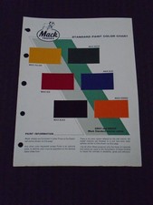 Mack Truck Color Chart