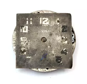 Vintage CYMA Art Deco 15 Jewels Men's 23mm Swiss Watch Movement PARTS or REPAIR - Picture 1 of 14