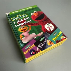 Sesame Street Dance and Move Box Set Dvd Elmocize Zoe's Dance Moves Dance Along - Picture 1 of 3