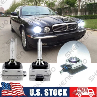 Faros delanteros de xenón 6000K HID para Jaguar XJ8 2004-2009 cantidad baja 2 Foto 1 de 4