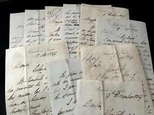OLD LETTER IN ENGLISH 1800s - Victorian Era Watermarked Correspondence Document - Picture 1 of 5