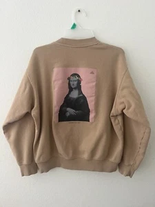 Uniqlo UT Womens M Musee Du Louvre Mona Lisa Leonardo Da Vinci Sweatshirt /4A - Picture 1 of 5