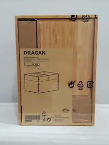 IKEA DRAGAN CAJAS DE BAMBÚ JUEGO DE 3 BAÑOS DE ANIDACIÓN ALMACENAMIENTO 502.818.56 NUEVAS SELLADAS - Imagen 1 de 10