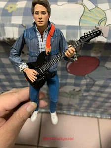 NECA Back To The Future II Marty McFly Guitar 7-inch Action Figure In Stock NEW - Picture 1 of 4