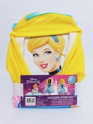 Disney Cenicienta Princesa Poncho Niñas Toalla de Playa Baño con Capucha 23.6"x47.2" Regalo Foto 1 de 4