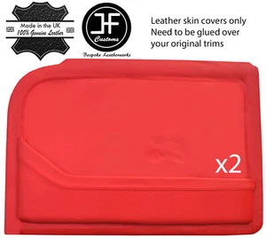 Cubiertas De Puerta Delantera De Cuero Rojo Real 2X Para Rover P5 P5B V8 Coupe - Imagen 1 de 2