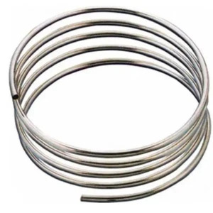 1 metro TUBO RAME CROMATO mm 10 allaccio rubinetto miscelatore bagno cucina - Foto 1 di 1