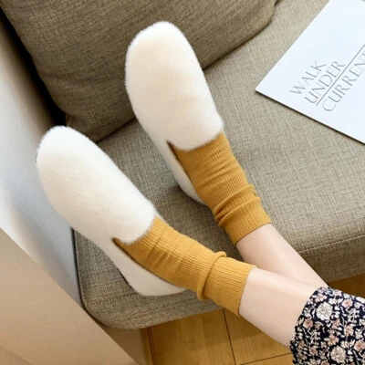 Mujer Moda Imitación Piel Cómodos Mocasines Zapatos Dama Informales Zapatos de Tacón Bajo Foto 1 de 4