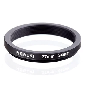 RISE(UK) 37mm-34mm 37-34 mm 37 to 34 Step down Ring Filter Adapter black - Picture 1 of 3