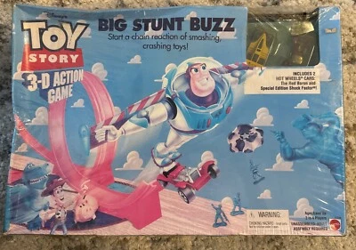 Nuevo Toy Story Hot Wheels 1998 Big Stunt Buzz 3-D juego de acción sellado - color descolorido Foto 1 de 4