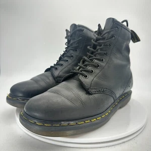 Dr. Martens The Original Air Wair Women Size 9 Black Leather 8 Eye Combat Boot - Picture 1 of 15
