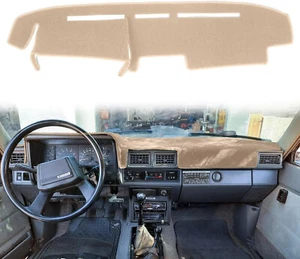 Beige Dashboard Cover Mats Anti-Glare Non-Slip Fits 84-88 4Runner Pickup - Picture 1 of 6