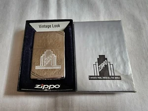 Zippo 2013 Polished Chrome Lighter Vintage Look A Weeks Trial. UNUSED. RARE - Picture 1 of 18