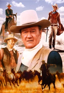 JOHN WAYNE MONTAGE Photo Magnet @ 3"x5" - Picture 1 of 1