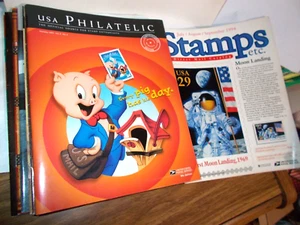 9 USA Philatelic-Official Source for Stamp Enthusiasts 2001-05 + 1994 STAMPS ETC - Picture 1 of 22