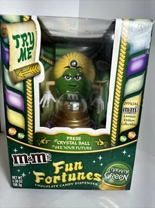 M&Ms  Fun Fortunes Chocolate Candy Dispenser Madame Green In Original Box - Picture 1 of 10