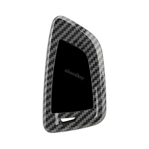 Silicone Carbon Fiber Car Key Fob Case Cover Holder For BMW 2 3 5 6 7 X1 X2 X - Picture 1 of 17