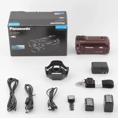 Panasonic HC-WX970M Brown 4K Video Camera Wipe Take Camcorder w/Box - Image 1 of 4