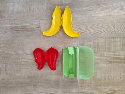 Tupperware Bananen - Paprika - Utensilien Box,  3 Aufbewahrungsbehälter - Bild 1 von 4