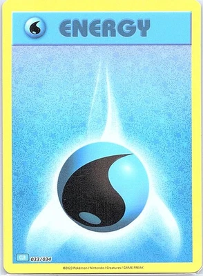 Basic Water Energy 033/034 Holo Trading Card Game Classic - Pokemon Card - NM - Image 1 of 2
