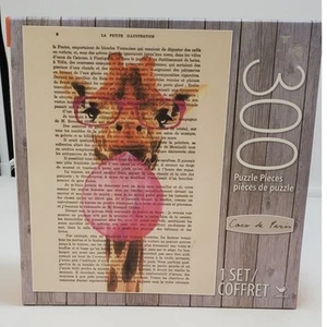 Giraffa con gomma da masticare puzzle 300 pezzi opera d'arte di Coco de Paris *100% COMPLETO* - Foto 1 di 5