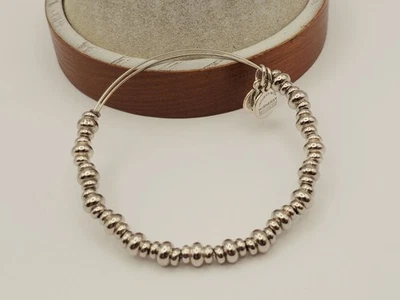 ALEX & ANI "Nile  " Metal Beaded Round Silver  Charm  Bracelet  ⭐️⭐️ 🎊 - Image 1 of 4