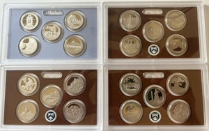 2010 - 2013 PROOF ATB QUARTER SETS IN US MINT LENSES; NO BOXES OR COA, HALF ROLL - Picture 1 of 4