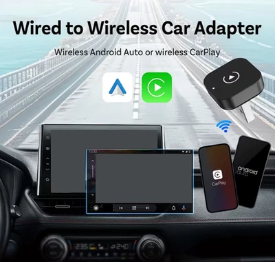 Adattatore Wireless CarPlay/Android Auto 2in1 USB – Per iPhone–Connesione rapida - Immagine 1 di 4