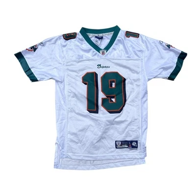 Reebok Miami Dolphins Brandon Marshall #19 Football NFL Nike Jersey Youth Sz L - Image 1 of 4