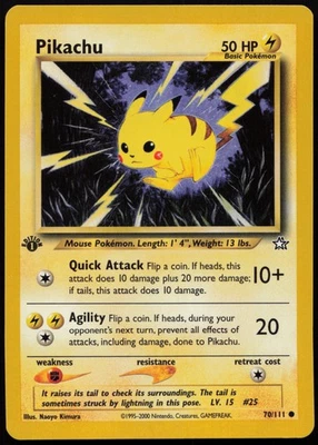 Pikachu [1st Edition] #70 Neo Genesis Pokemon Card - Image 1 of 2